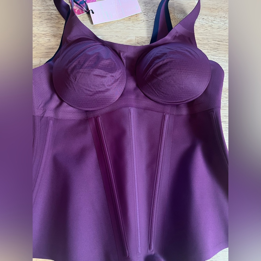 HoneyLove Boldness Tank Top XL Shapewear Slimming Compression Fig Purple NWT - Picture 8 of 10